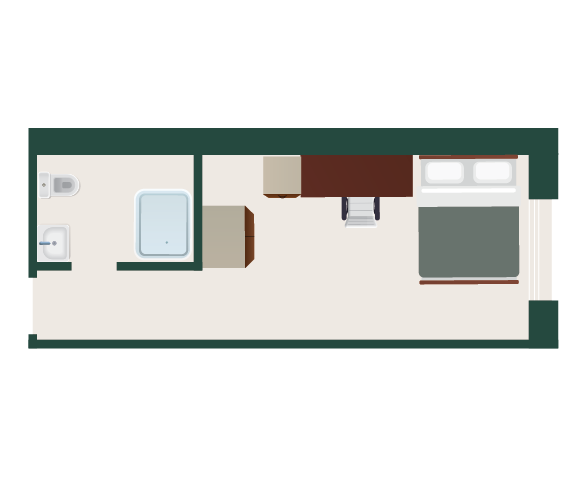 Liberties Deluxe Room Heyday Orla Student Living Room Layout